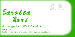 sarolta mori business card